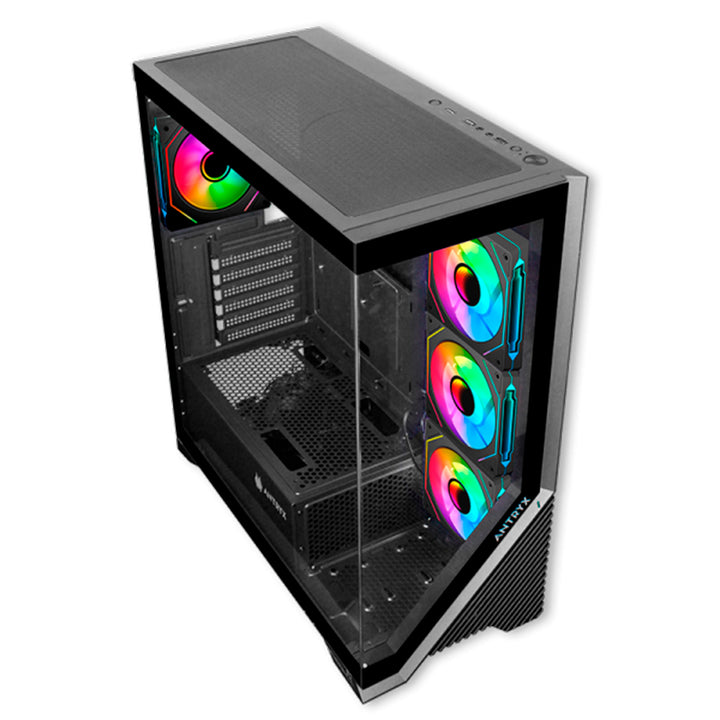 Case Antryx FX 650 Black, ARGB FAN X4, Vidrio templado - Achorao