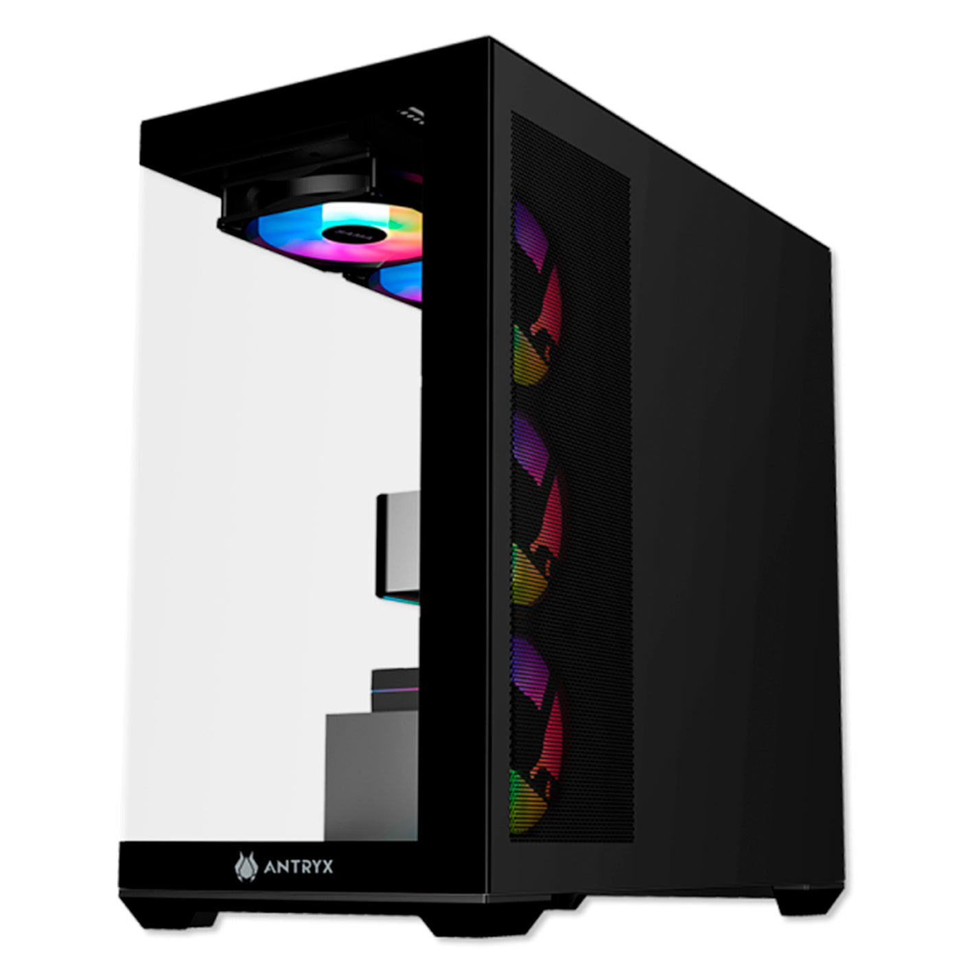 Case Antryx FX 750 Black, ARGB FAN X4, USB Tipo C - Achorao