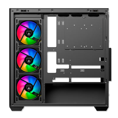 Case Antryx FX 750 Black, ARGB FAN X4, USB Tipo C - Achorao