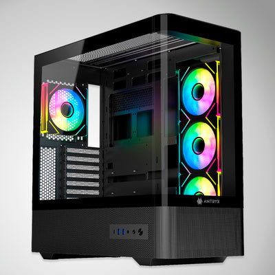 Case Antryx FX 830 BLACK, Infinity ARGB FAN X4, USB Tipo-C - Achorao