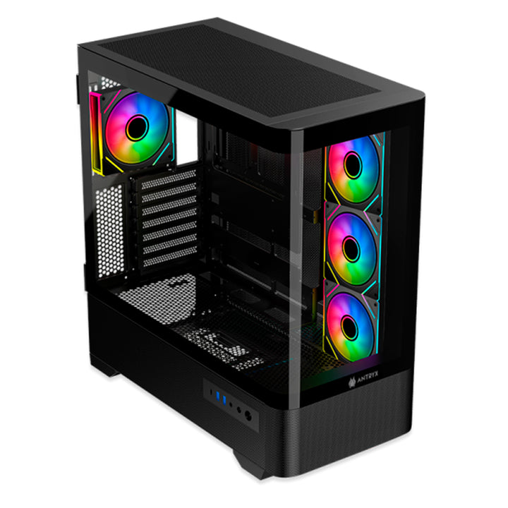 Case Antryx FX 830 BLACK, Infinity ARGB FAN X4, USB Tipo-C - Achorao