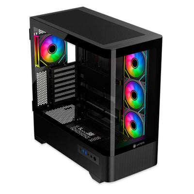Case Antryx FX 830 BLACK, Infinity ARGB FAN X4, USB Tipo-C - Achorao