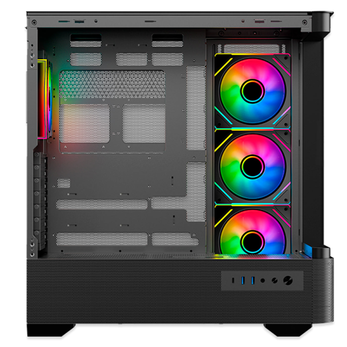 Case Antryx FX 830 BLACK, Infinity ARGB FAN X4, USB Tipo-C - Achorao