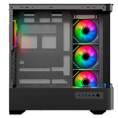 Case Antryx FX 830 BLACK, Infinity ARGB FAN X4, USB Tipo-C - Achorao