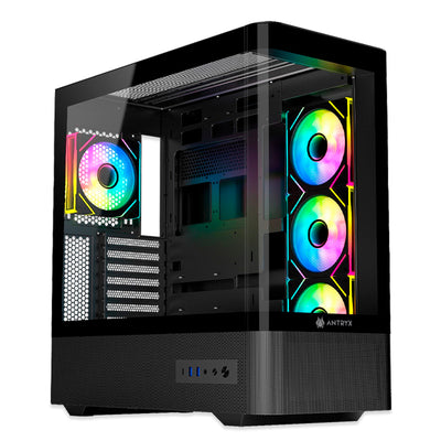 Case Antryx FX 830 BLACK, Infinity ARGB FAN X4, USB Tipo-C - Achorao
