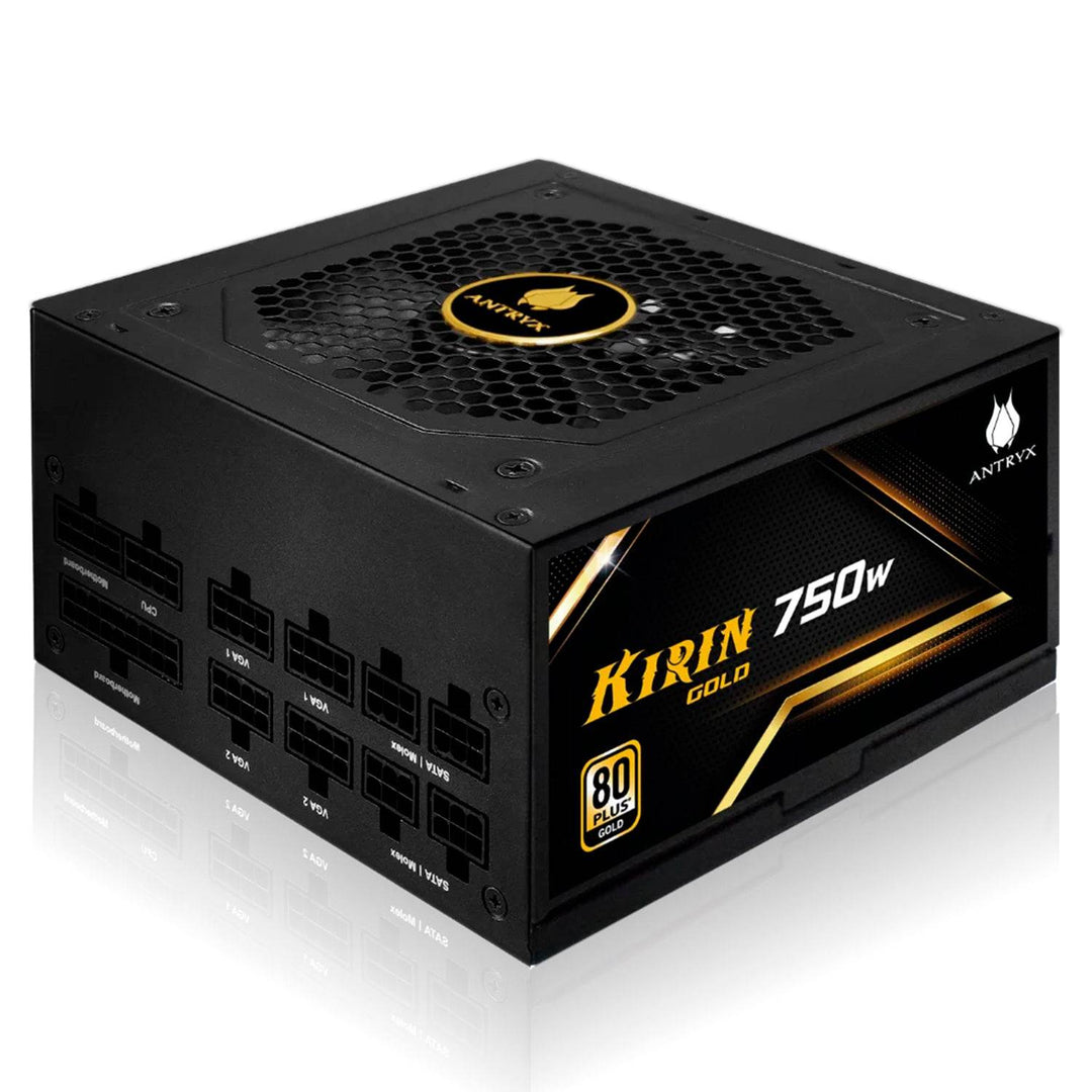 Fuente de poder ANTRYX 750W KIRIN GOLD, 80 PLUS GOLD, MODULAR (GPX750S) - Achorao