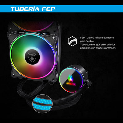 Sistema de Enfriamiento Líquido Antryx Triton EVO 360 Black ARGB - Achorao