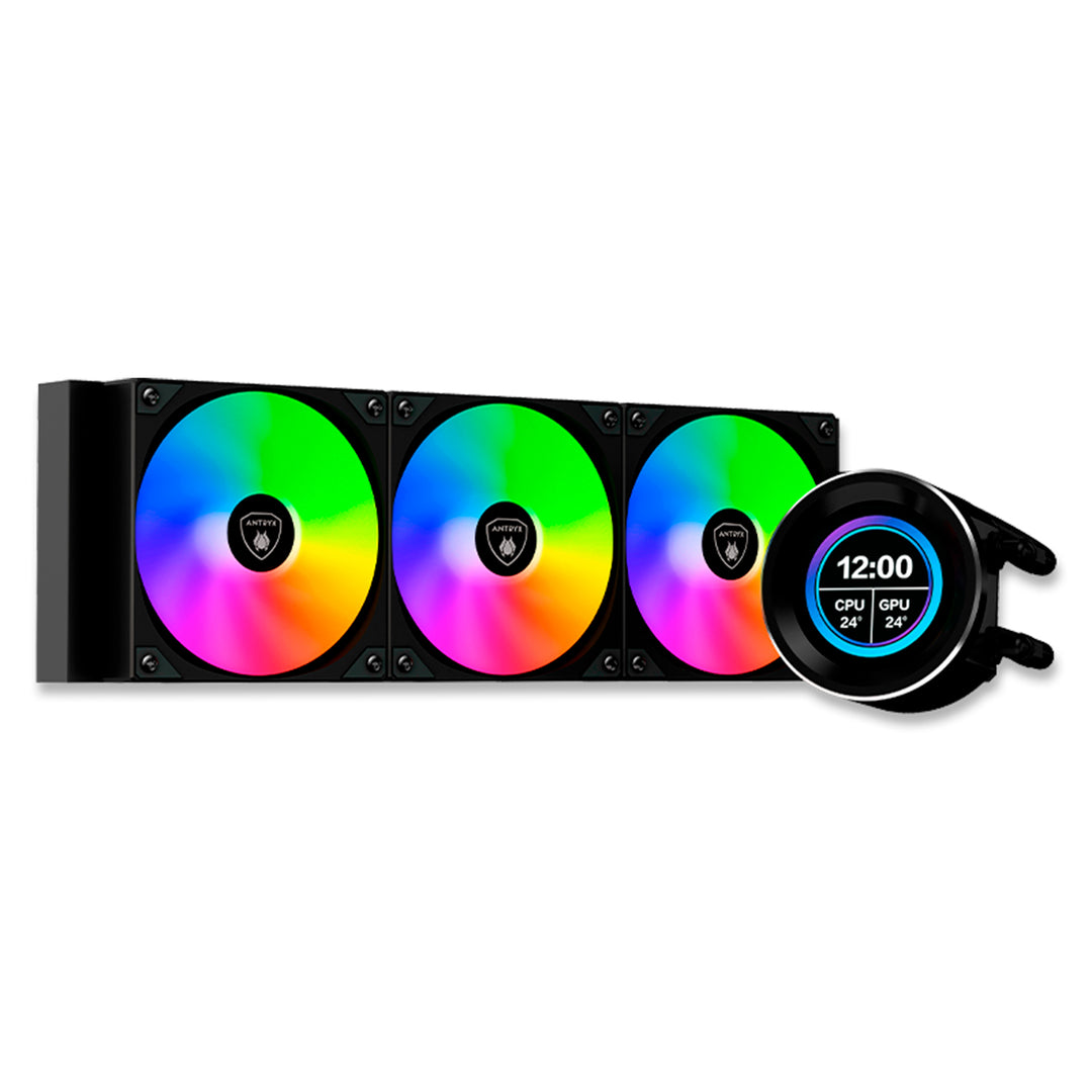 SISTEMA DE ENFRIAMIENTO LIQUIDO ANTRYX TRITON VISION 360P BLACK, ARGB - Achorao