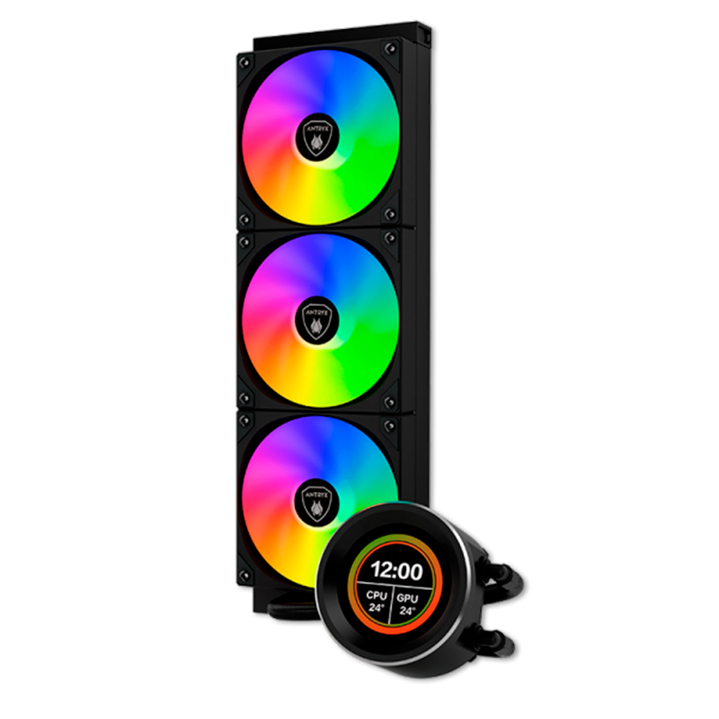 SISTEMA DE ENFRIAMIENTO LIQUIDO ANTRYX TRITON VISION 360P BLACK, ARGB - Achorao
