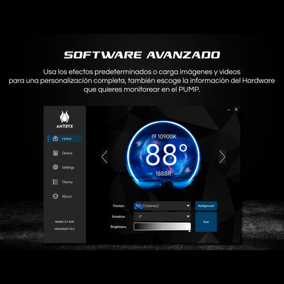 SISTEMA DE ENFRIAMIENTO LIQUIDO ANTRYX TRITON VISION 360P BLACK, ARGB - Achorao