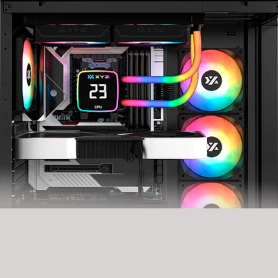 Enfriamiento Liquido XYZ AQUAPULSE 240 AIO Liquid CPU Cooler,Digital Temp Screen - Achorao