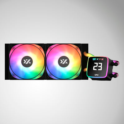 Enfriamiento Liquido XYZ AQUAPULSE 240 AIO Liquid CPU Cooler,Digital Temp Screen - Achorao