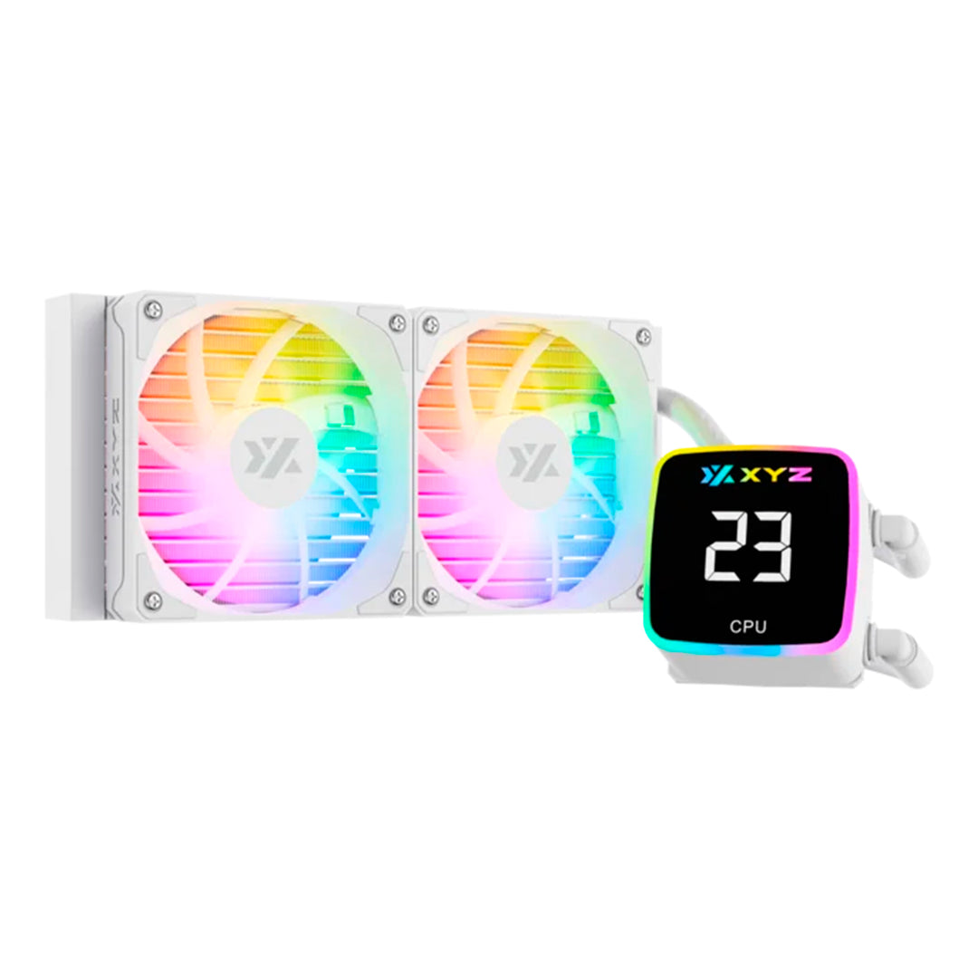 Enfriamiento Liquido XYZ AQUAPULSE 240 AIO Liquid CPU Cooler,Digital Temp Screen - Achorao