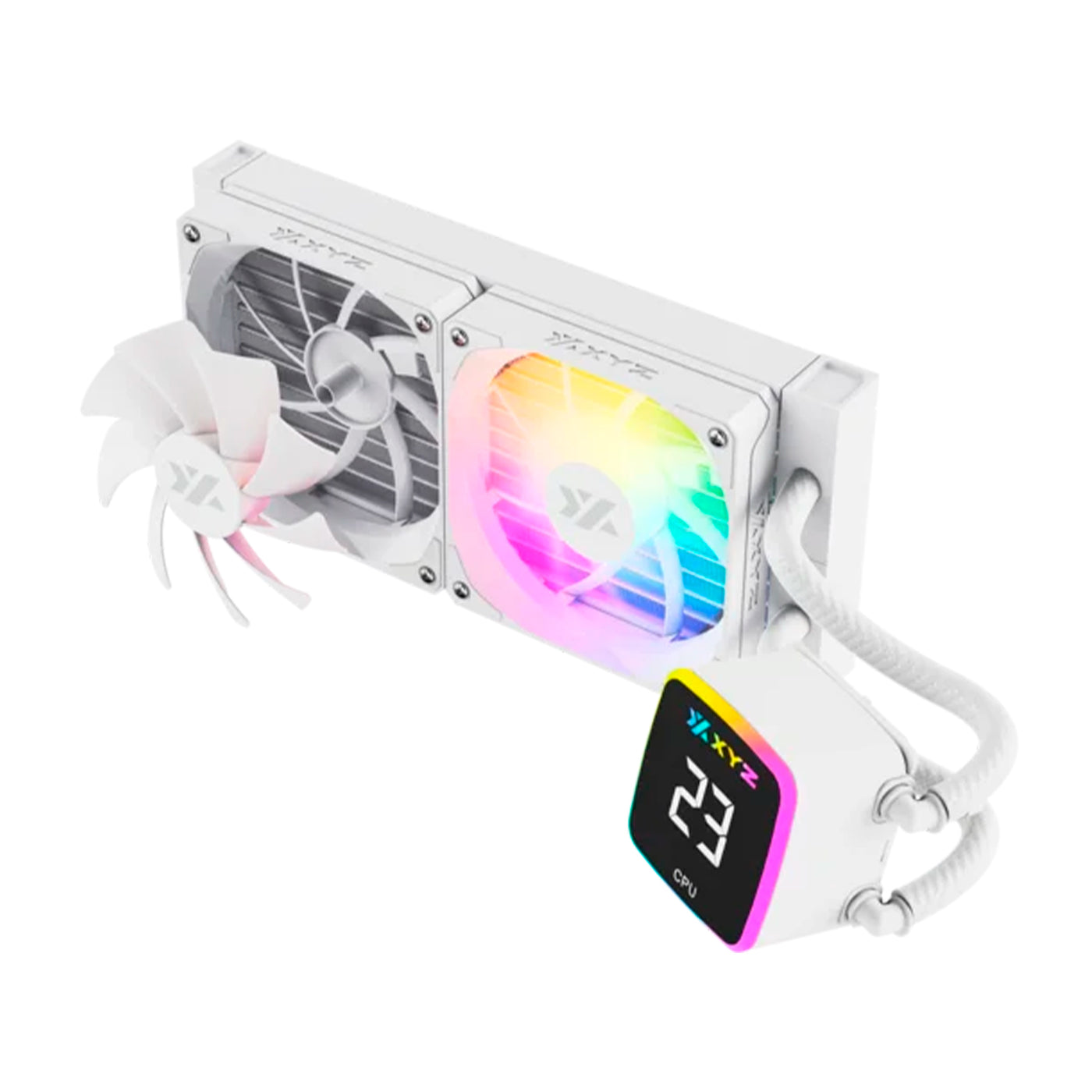 Enfriamiento Liquido XYZ AQUAPULSE 240 AIO Liquid CPU Cooler,Digital Temp Screen - Achorao
