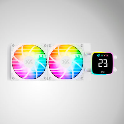 Enfriamiento Liquido XYZ AQUAPULSE 240 AIO Liquid CPU Cooler,Digital Temp Screen - Achorao
