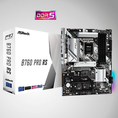MOTHERBOARD ASROCK B760 PRO RS, LGA 1700, DDR5 7200MHz (OC), M.2(PCIe Gen4x4), PCIE 5.0, ATX. - Achorao