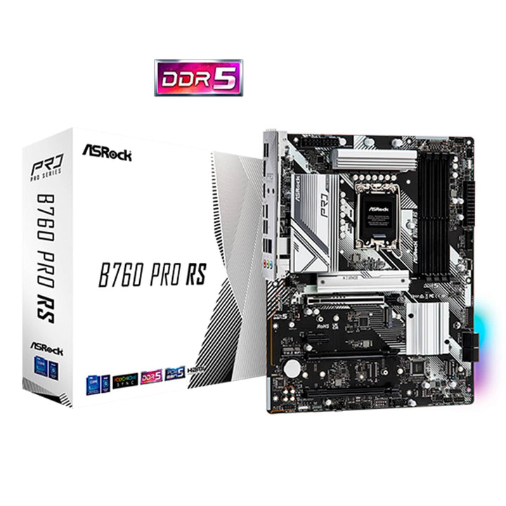 MOTHERBOARD ASROCK B760 PRO RS, LGA 1700, DDR5 7200MHz (OC), M.2(PCIe Gen4x4), PCIE 5.0, ATX. - Achorao