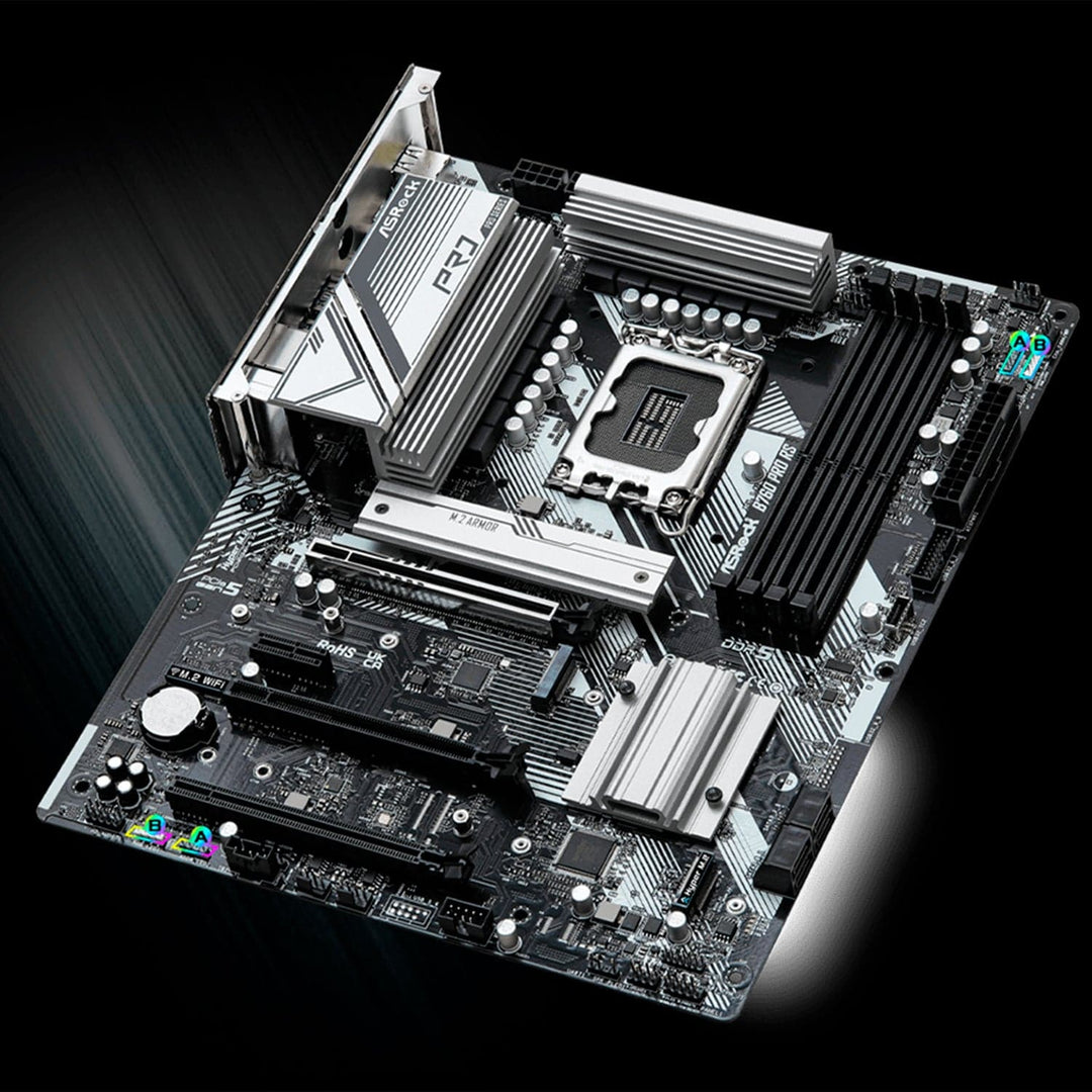 MOTHERBOARD ASROCK B760 PRO RS, LGA 1700, DDR5 7200MHz (OC), M.2(PCIe Gen4x4), PCIE 5.0, ATX. - Achorao