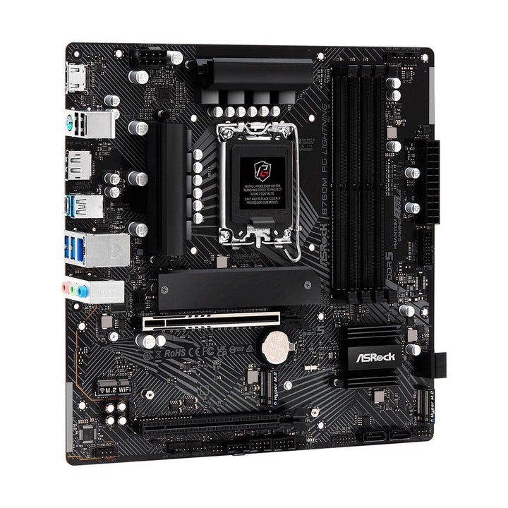 Motherboard ASROCK B760M PG LIGHTNING, LGA 1700, DDR5 7200MHz (OC), M.2(PCIe Gen4x4), PCIE 5.0 . - Achorao
