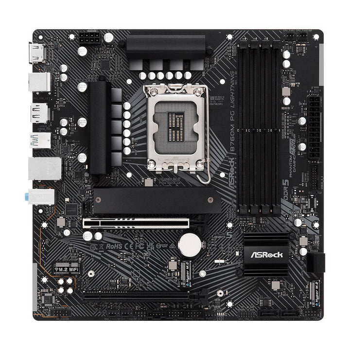 Motherboard ASROCK B760M PG LIGHTNING, LGA 1700, DDR5 7200MHz (OC), M.2(PCIe Gen4x4), PCIE 5.0 . - Achorao