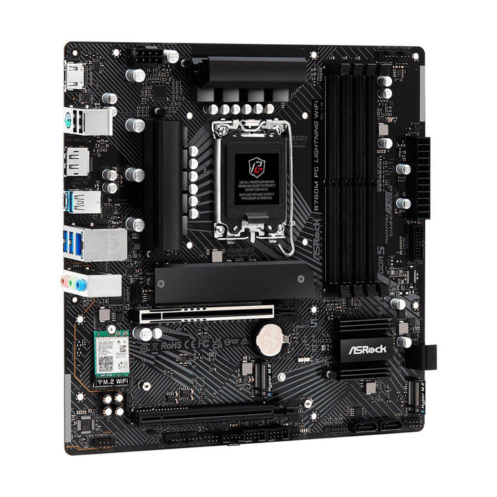 Motherboard ASROCK B760M PG LIGHTNING WIFI,DDR5 7200MHz (OC), M.2(PCIe Gen4x4), PCIE 5.0 . - Achorao