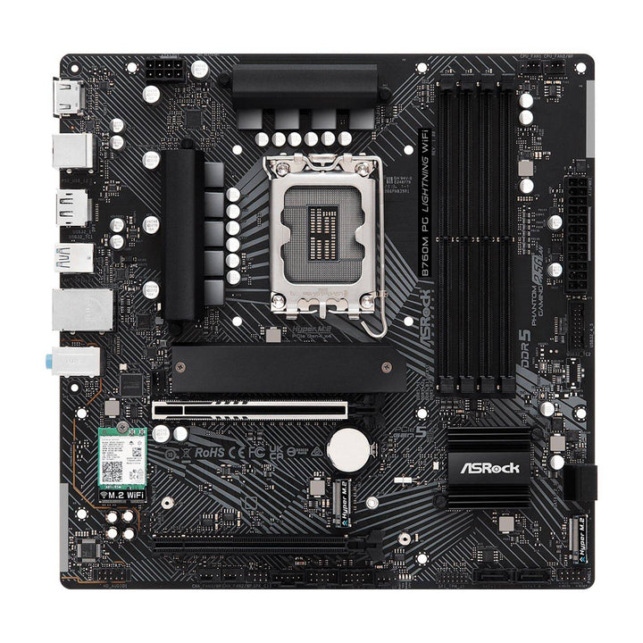 Motherboard ASROCK B760M PG LIGHTNING WIFI,DDR5 7200MHz (OC), M.2(PCIe Gen4x4), PCIE 5.0 . - Achorao