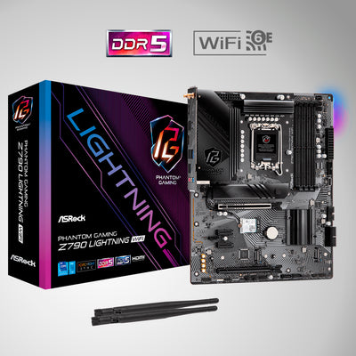 MOTHERBOARD ASROCK Z790 LIGHTNING WIFI, LGA 1700, DDR5 7600+(OC), M.2 (PCIE GEN4X4), PCIE 5.0, ATX. - Achorao