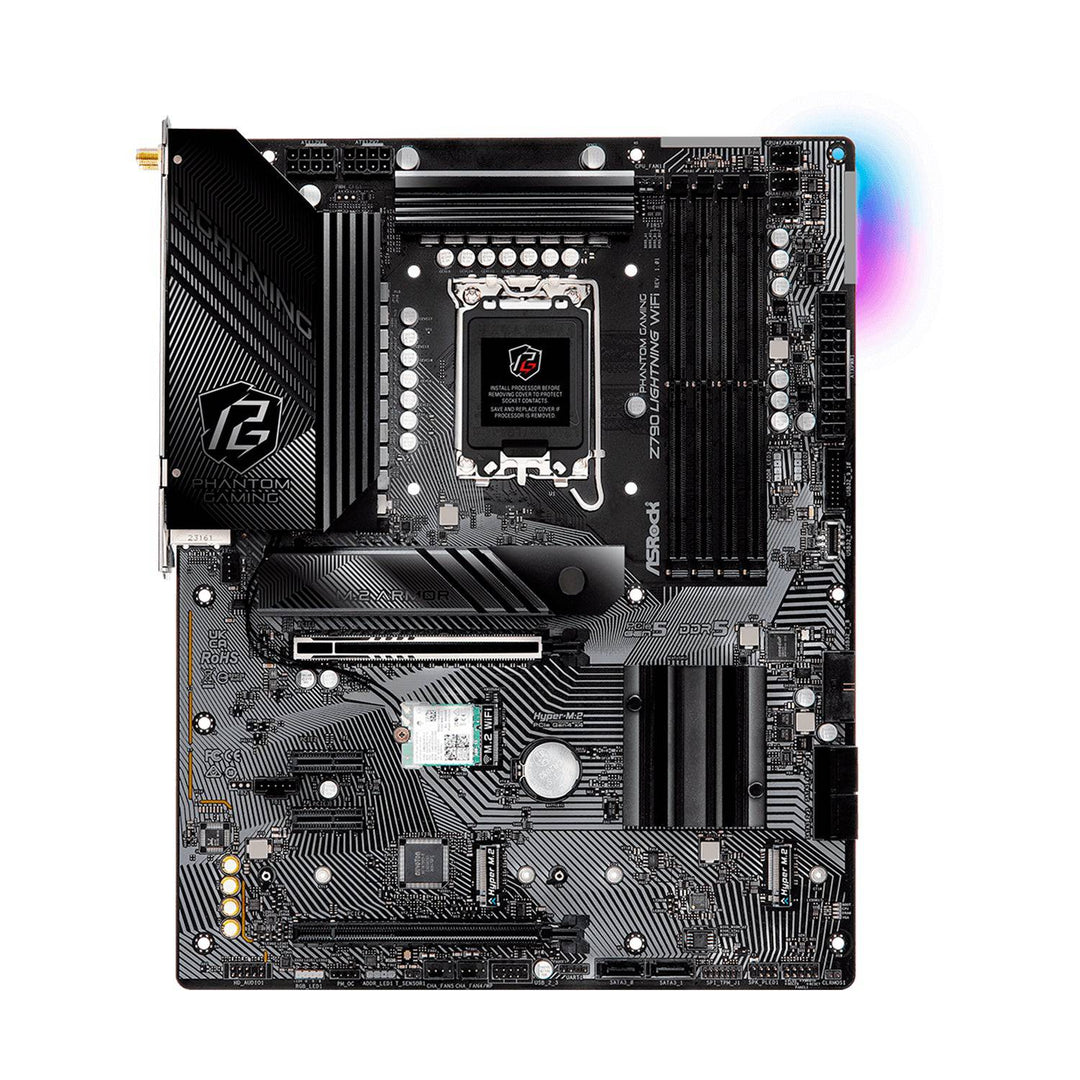 MOTHERBOARD ASROCK Z790 LIGHTNING WIFI, LGA 1700, DDR5 7600+(OC), M.2 (PCIE GEN4X4), PCIE 5.0, ATX. - Achorao