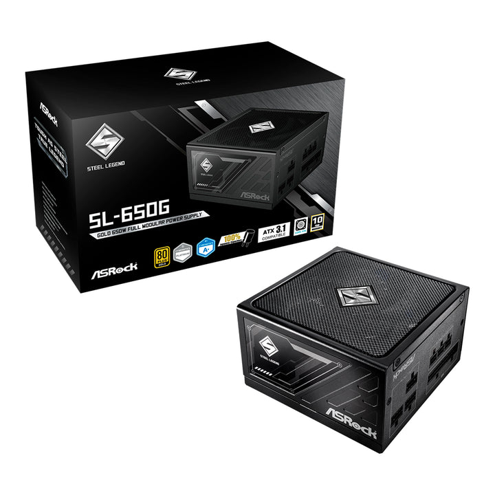 Fuente de poder ASRock SL-650G, 650 W, 80 Plus Gold, ATX - Achorao