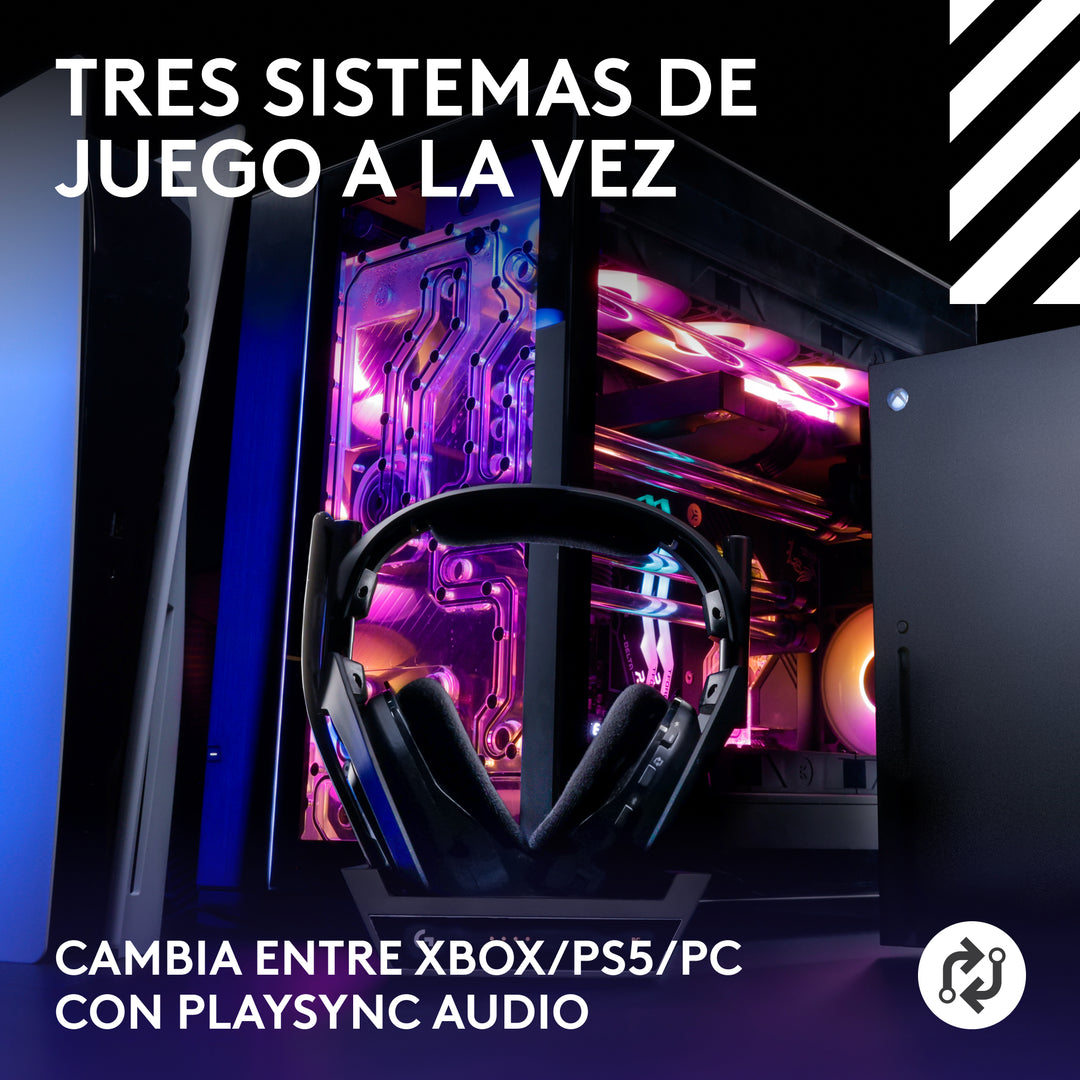 A50 5th gen LIGHTSPEED Wireless Gaming Headset + Base Station con PLAYSYNC AUDIO - Achorao