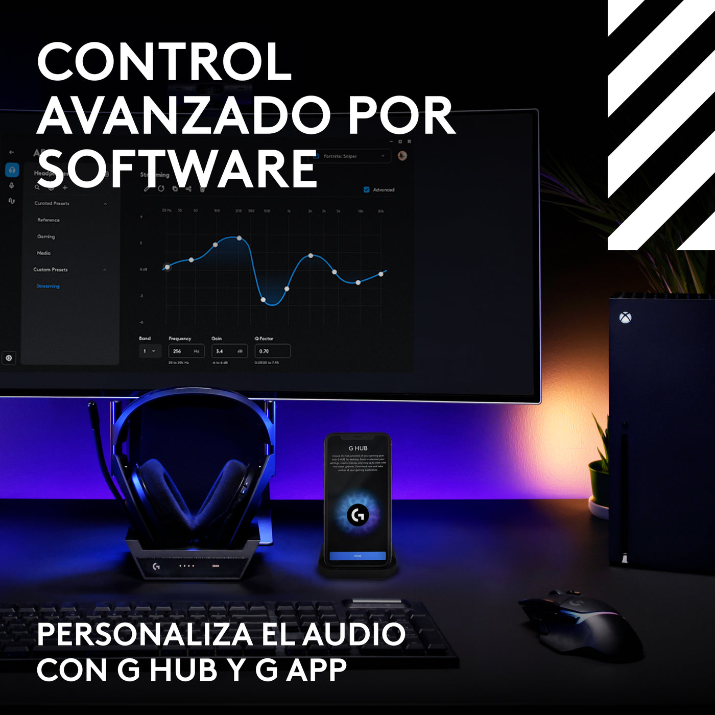 A50 5th gen LIGHTSPEED Wireless Gaming Headset + Base Station con PLAYSYNC AUDIO - Achorao