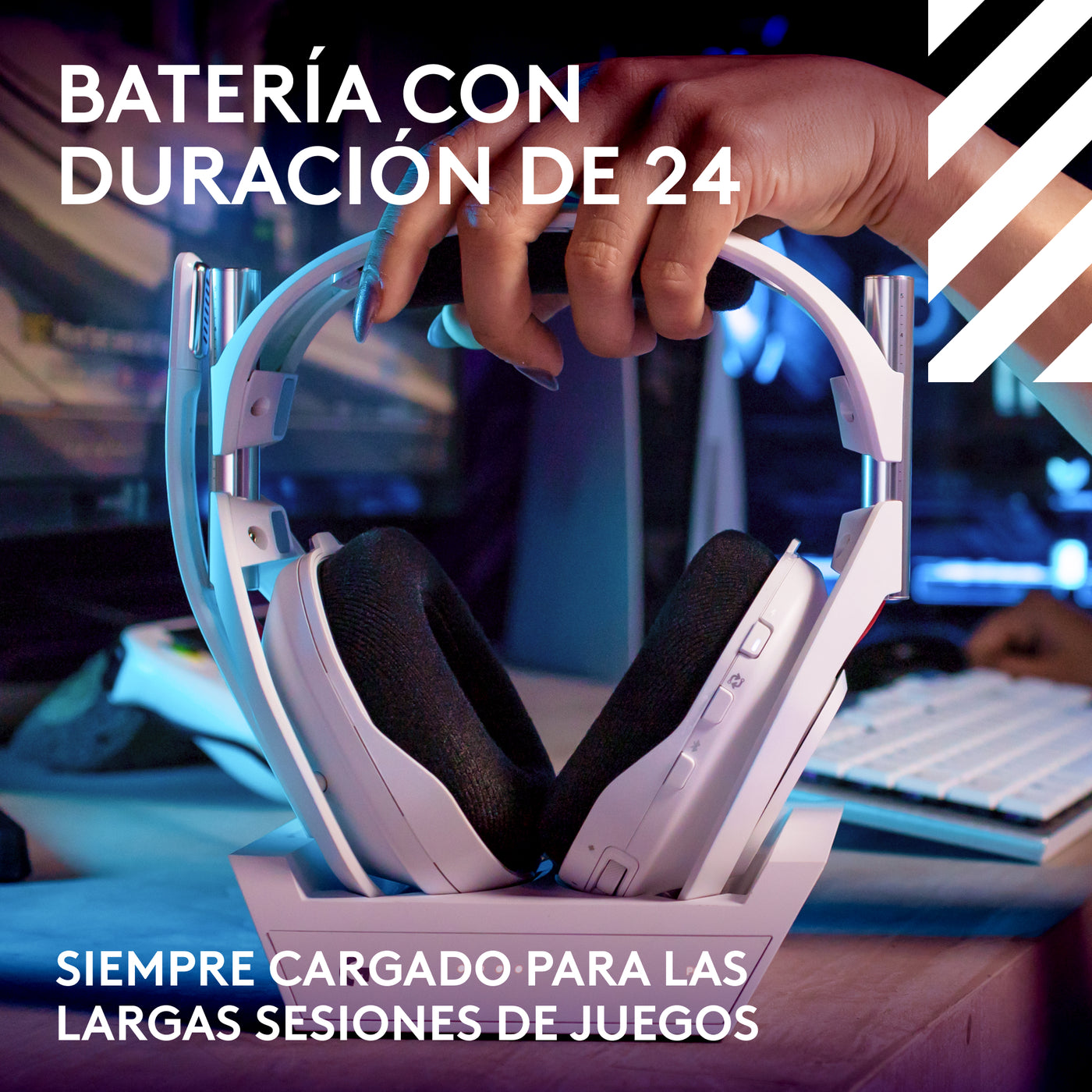 A50 5th gen LIGHTSPEED Wireless Gaming Headset + Base Station con PLAYSYNC AUDIO - Achorao