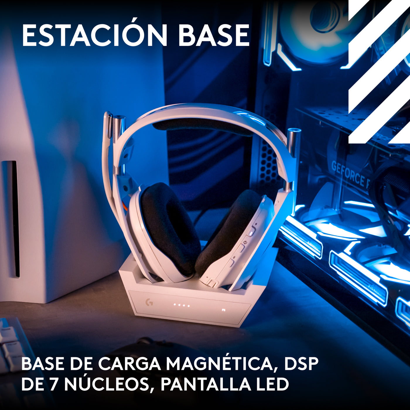 A50 5th gen LIGHTSPEED Wireless Gaming Headset + Base Station con PLAYSYNC AUDIO - Achorao