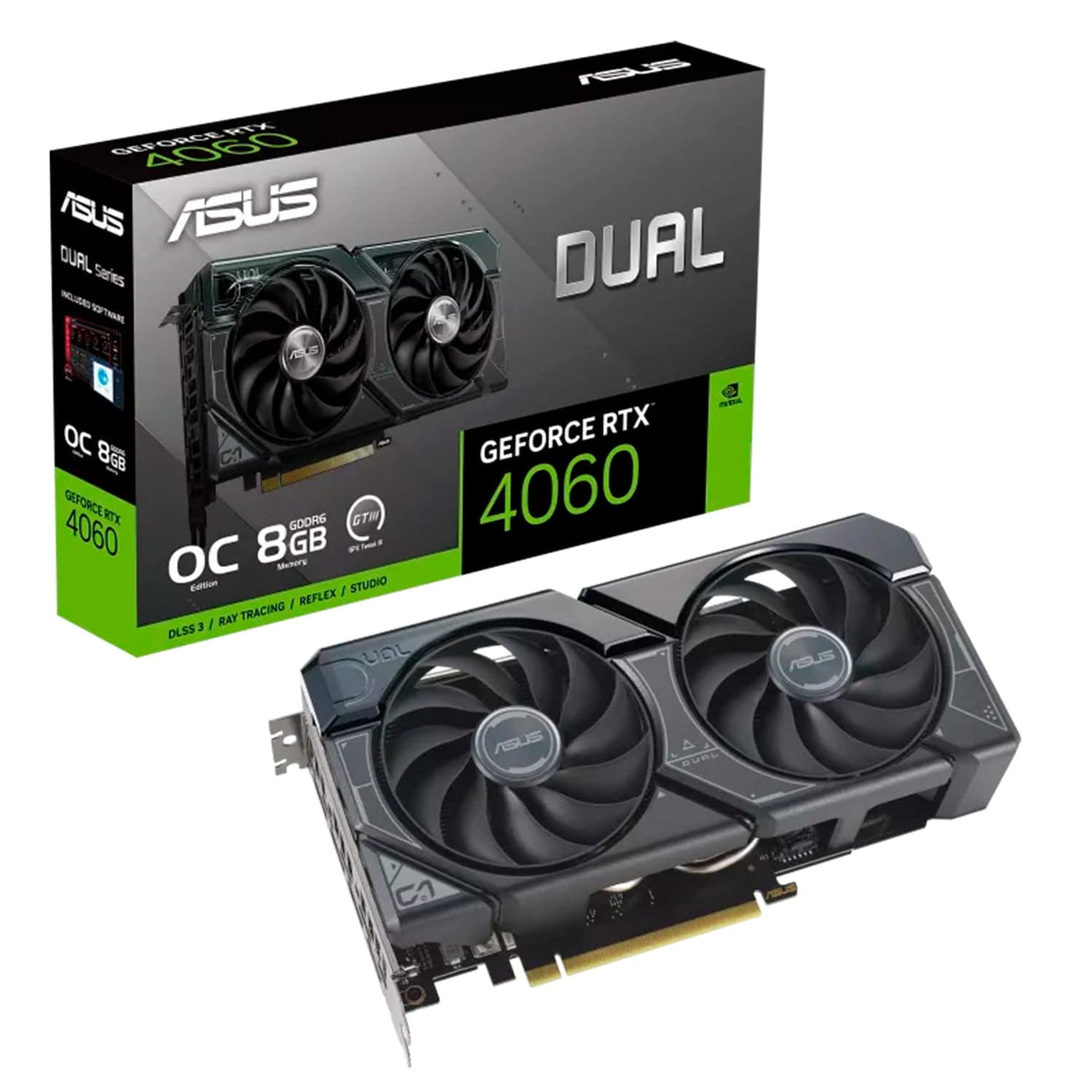 Tarjeta de video ASUS Dual GeForce RTX 4060 EVO DUAL OC Edition 8GB GDDR6, PCI Express 4.0 - Achorao