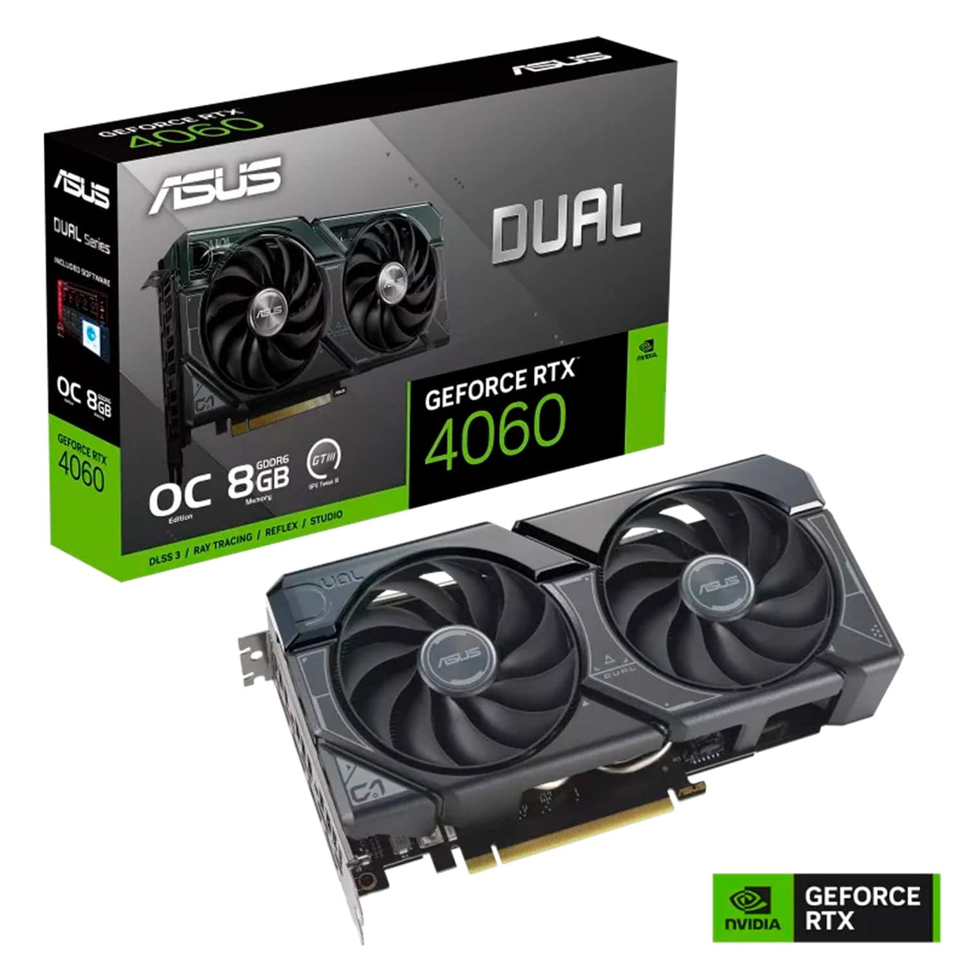 Tarjeta de video ASUS Dual GeForce RTX 4060 EVO DUAL OC Edition 8GB GDDR6, PCI Express 4.0 - Achorao
