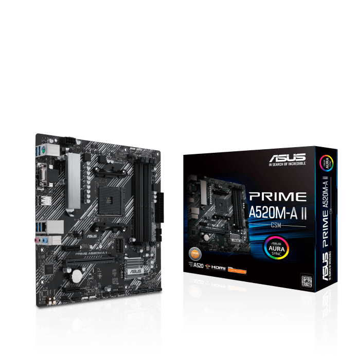 Motherboard ASUS PRIME A520M-A II/CSM, Chipset AMD A520, Socket AMD AM4, mATX - Achorao