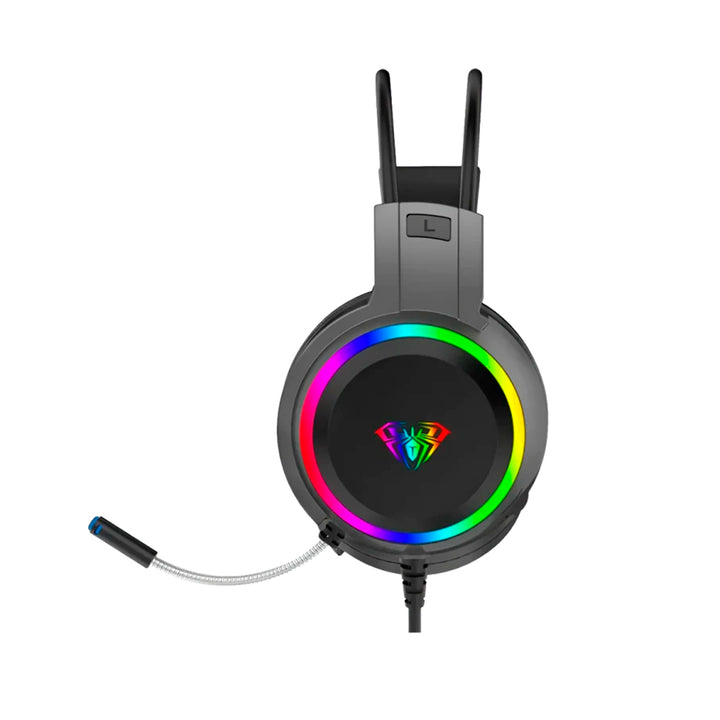 Audífonos gamer Aula S608 Cableado BLACK