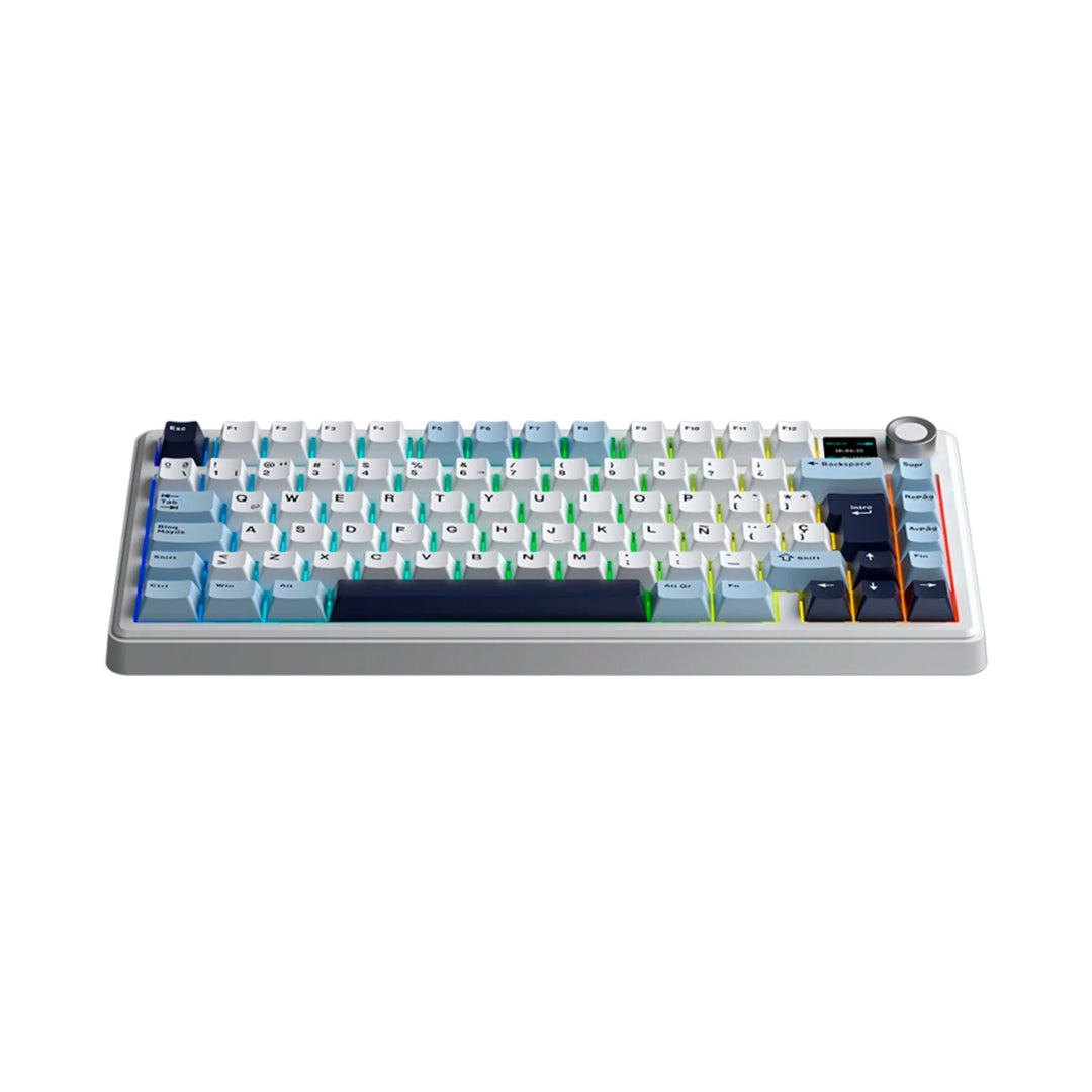 Teclado mecánico gamer Aula F75MAX Inalámbrico Español, Reaper Switch