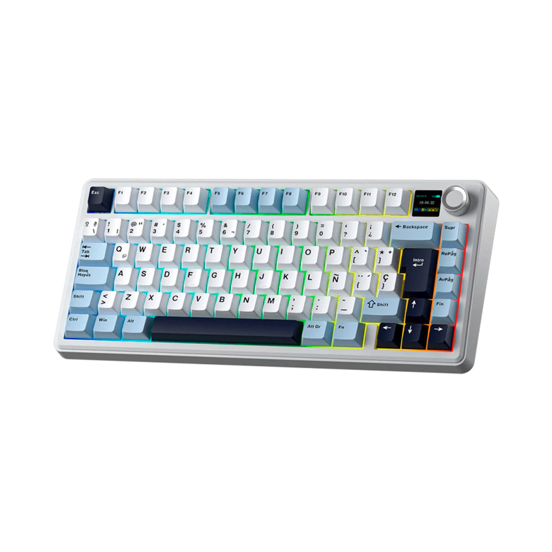 Teclado mecánico gamer Aula F75MAX Inalámbrico Español, Reaper Switch