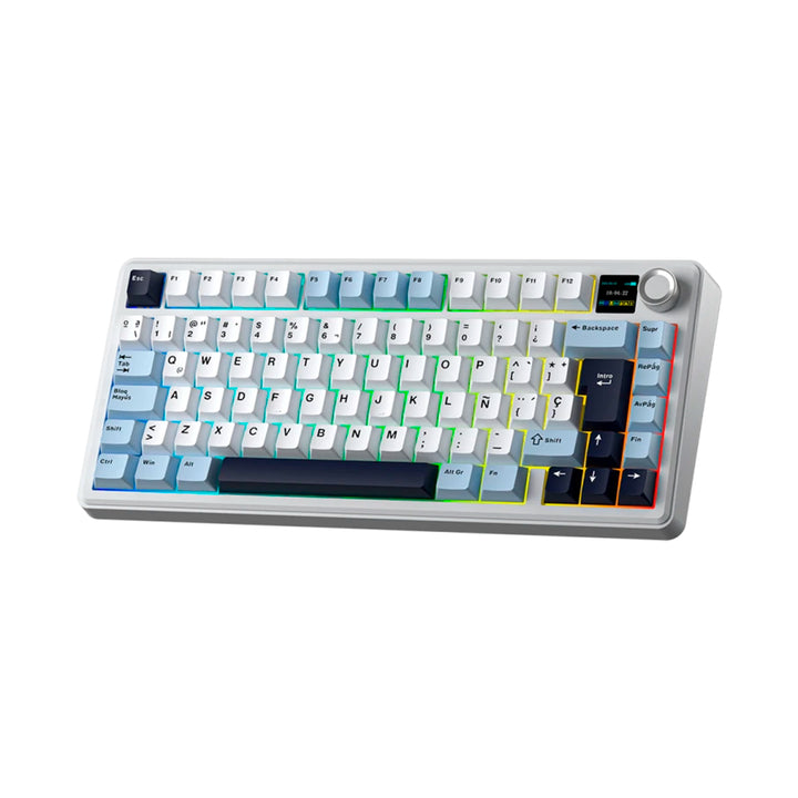 Teclado mecánico gamer Aula F75MAX Inalámbrico Español, Reaper Switch