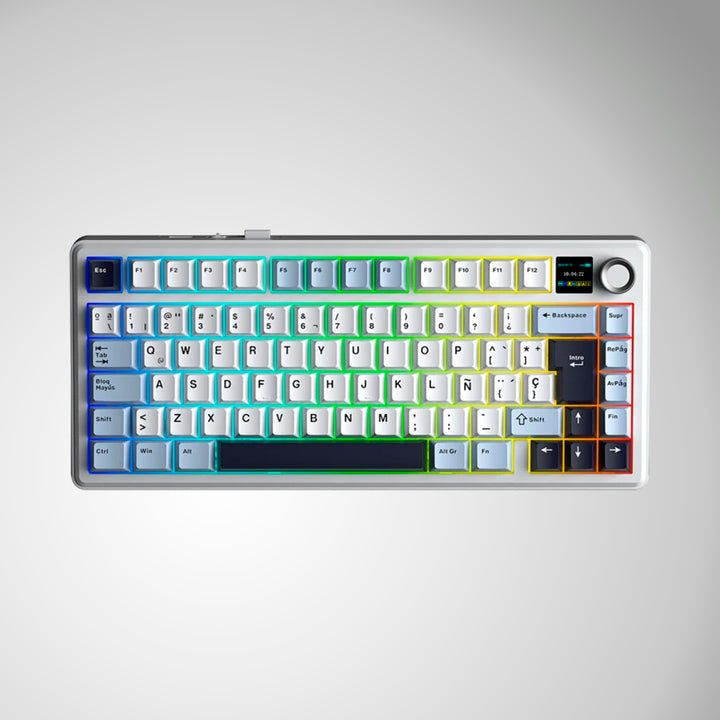 Teclado mecánico gamer Aula F75MAX Inalámbrico Español, Reaper Switch