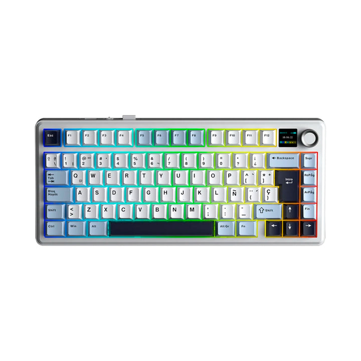 Teclado mecánico gamer Aula F75MAX Inalámbrico Español, Reaper Switch
