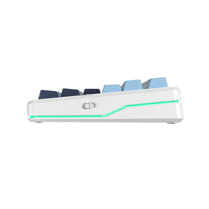 Teclado gamer Aula F87 PRO V2 inalámbrico Ingles White/Blue/Dark Purple- Star Vector Switch