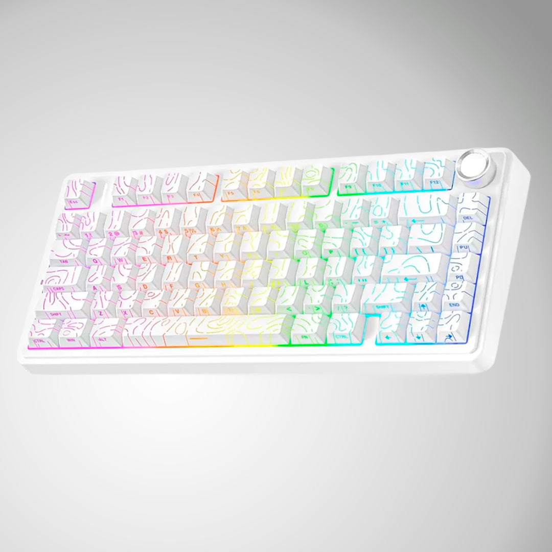 Teclado Aula F75 RGB Inalambrico Ingles - Star Vector Switch - Achorao