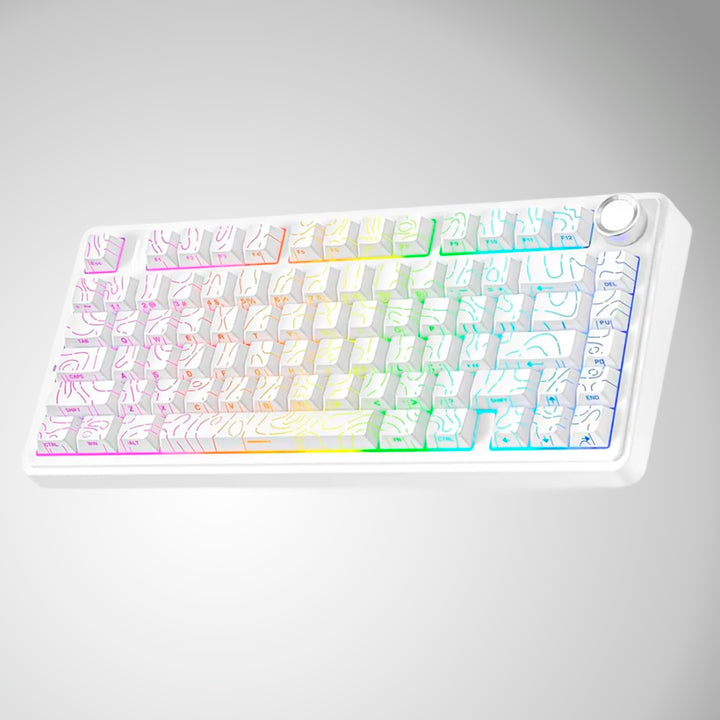 Teclado Aula F75 RGB Inalambrico Ingles - Star Vector Switch - Achorao