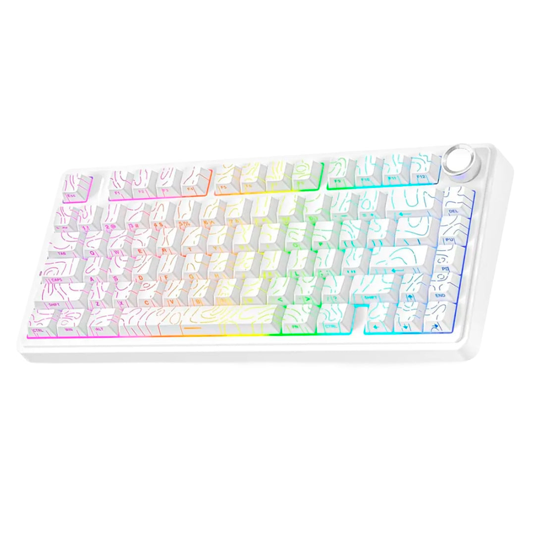 Teclado Aula F75 RGB Inalambrico Ingles - Star Vector Switch - Achorao