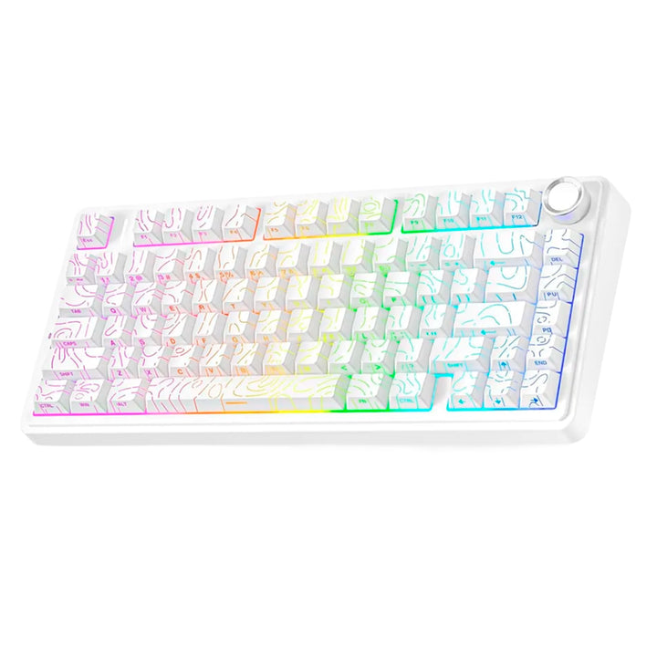 Teclado Aula F75 RGB Inalambrico Ingles - Star Vector Switch - Achorao