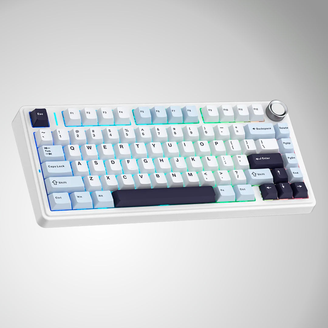 Teclado Aula F75 Rainbow Cableado Ingles Blue/white/dark purple-pink switch - Achorao