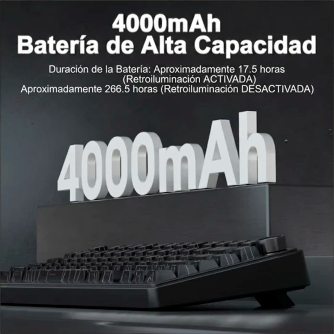 Teclado Aula F75 RGB Inalambrico Ingles - Star Vector Switch - Achorao