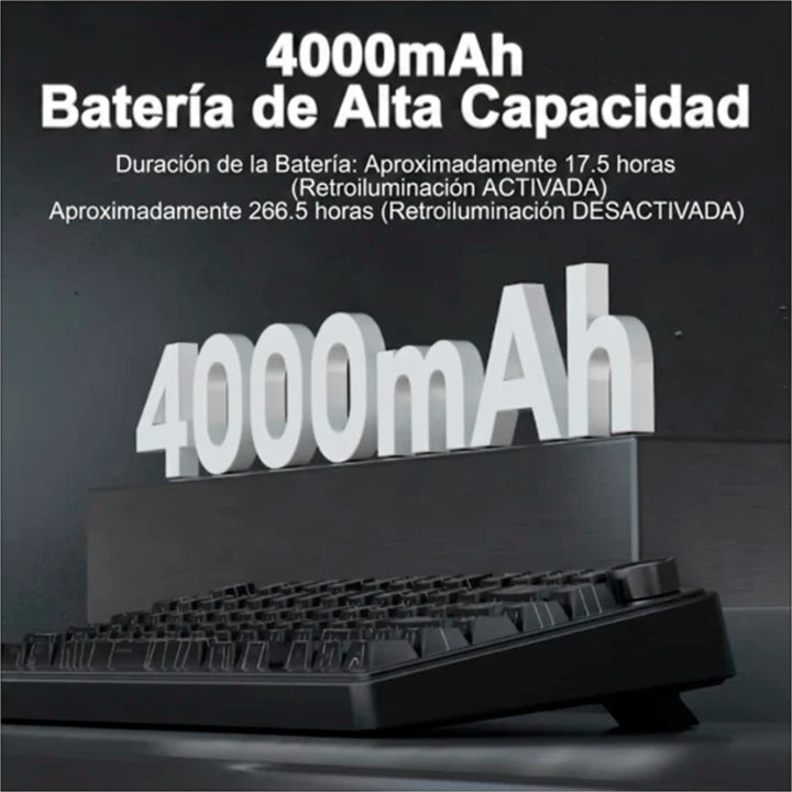 Teclado Aula F75 RGB Inalambrico Ingles - Star Vector Switch - Achorao